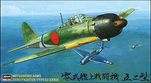 Hasegawa 1/48 Japanese Navy Mitsubishi A6m5 Mitsubishi A6m Zero 52-inch Plastic