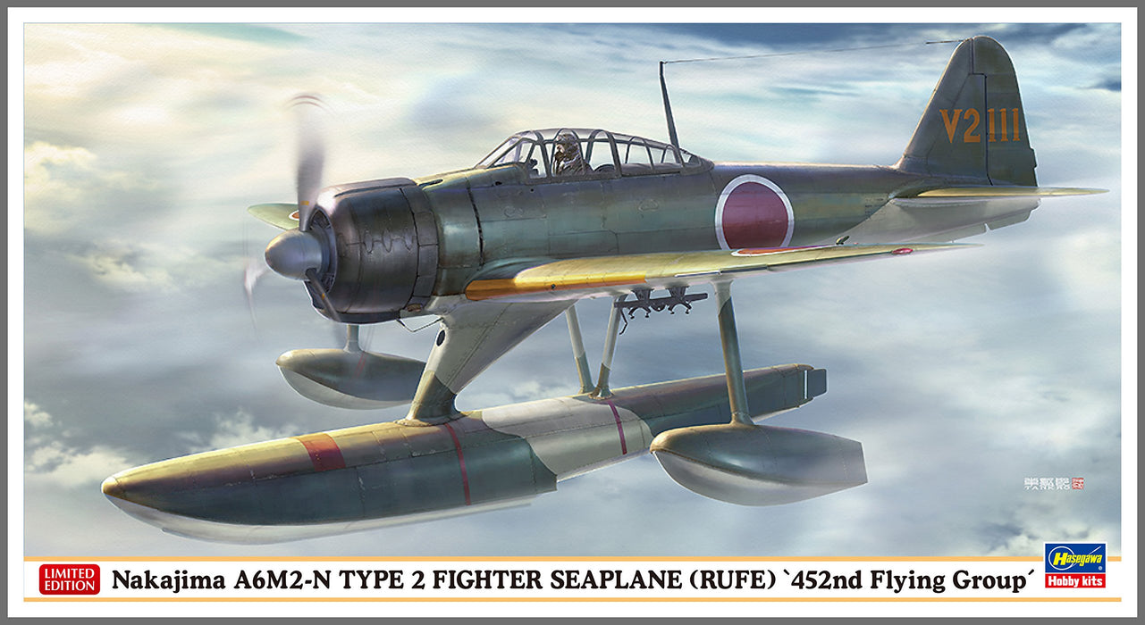 HASEGAWA 07430 Nakajima A6M2-N Type 2 Fighter Seaplane '452Nd Flying Group' 1/48