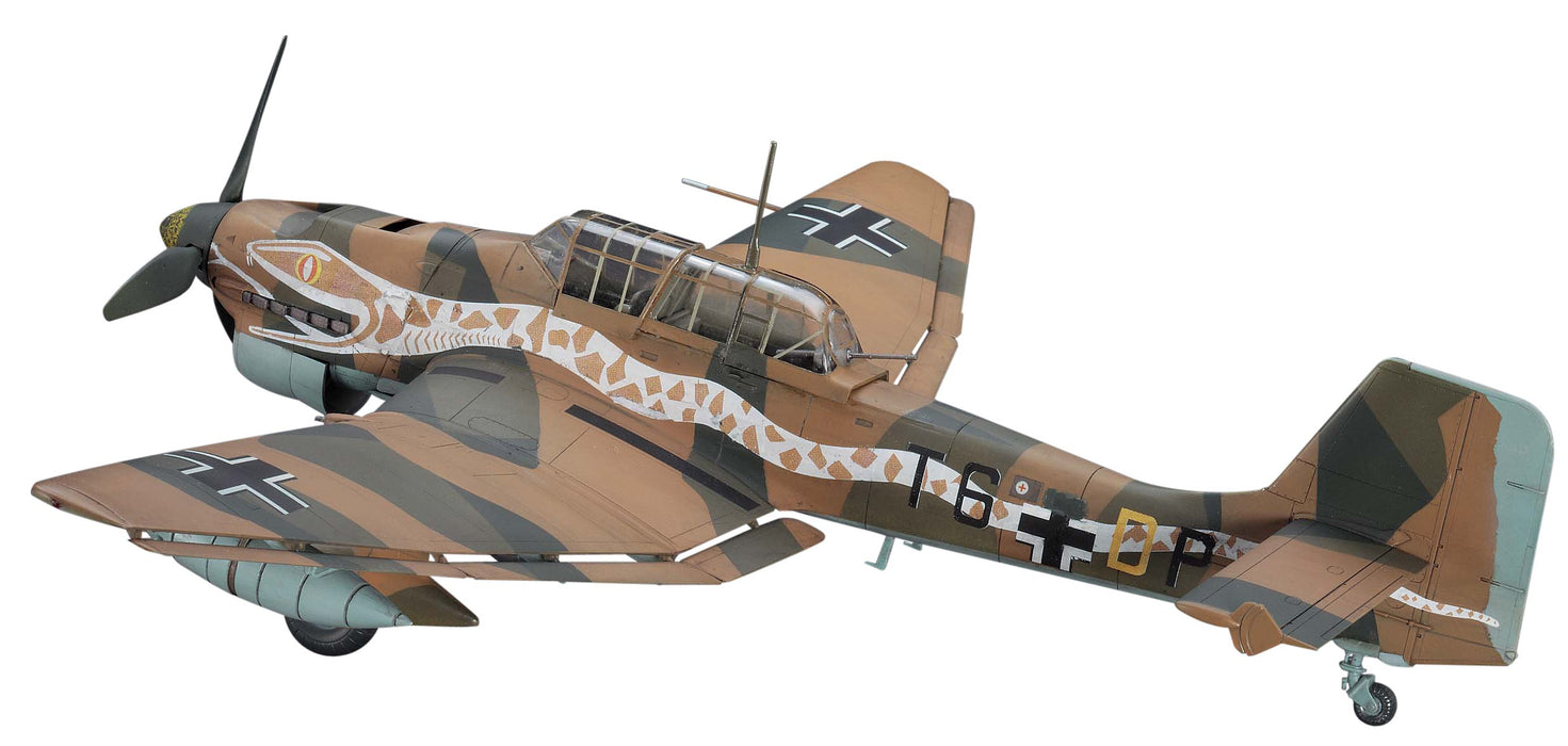 HASEGAWA - 07337 Luftwaffe Junkers Ju87R-2 Stuka Desert Snake Echelle 1/48 Kit