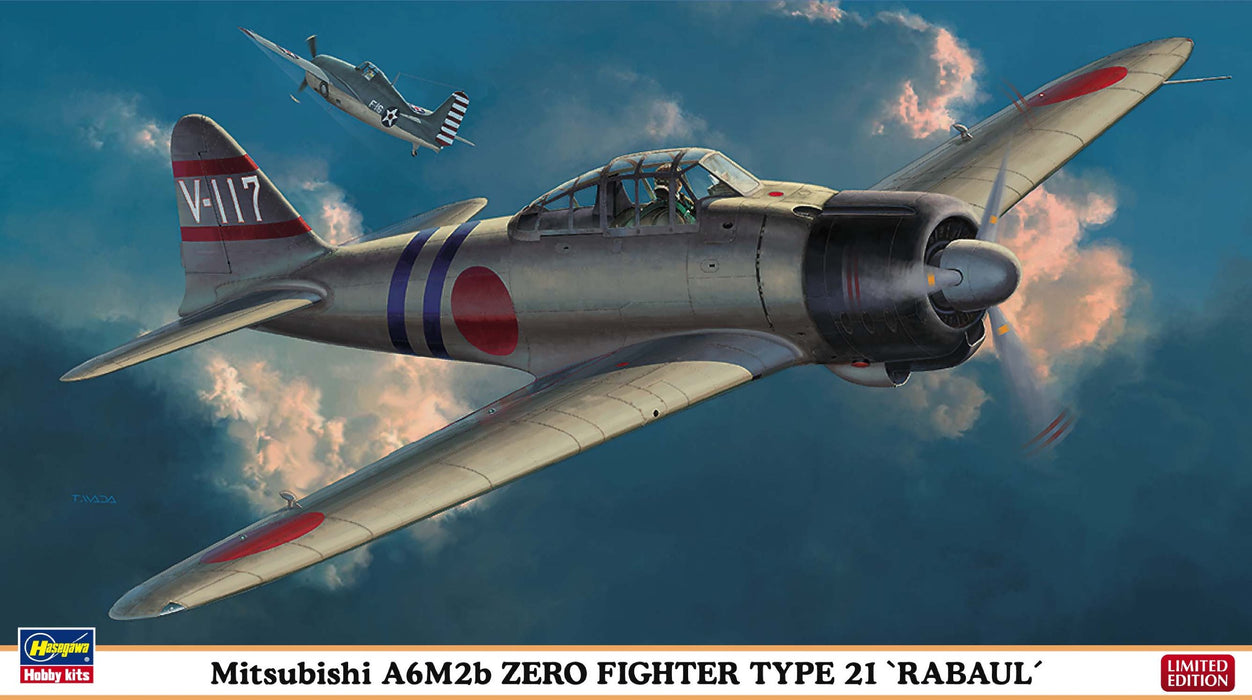 HASEGAWA 07359 Mitsubishi A6M2B Zero Fighter Type 21 Rabaul 1/48 Scale Kit