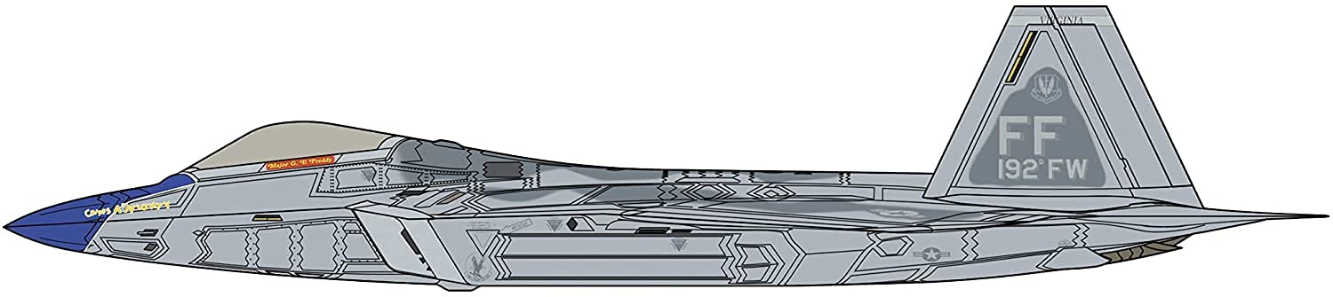 HASEGAWA 1/48 F22 Raptor Blue Nose Detail Up Ver. Modèle en plastique