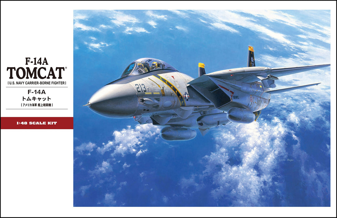 HASEGAWA 1/48 F-14A Tomcat US Navy Carrier-Borne Fighter Kunststoffmodell