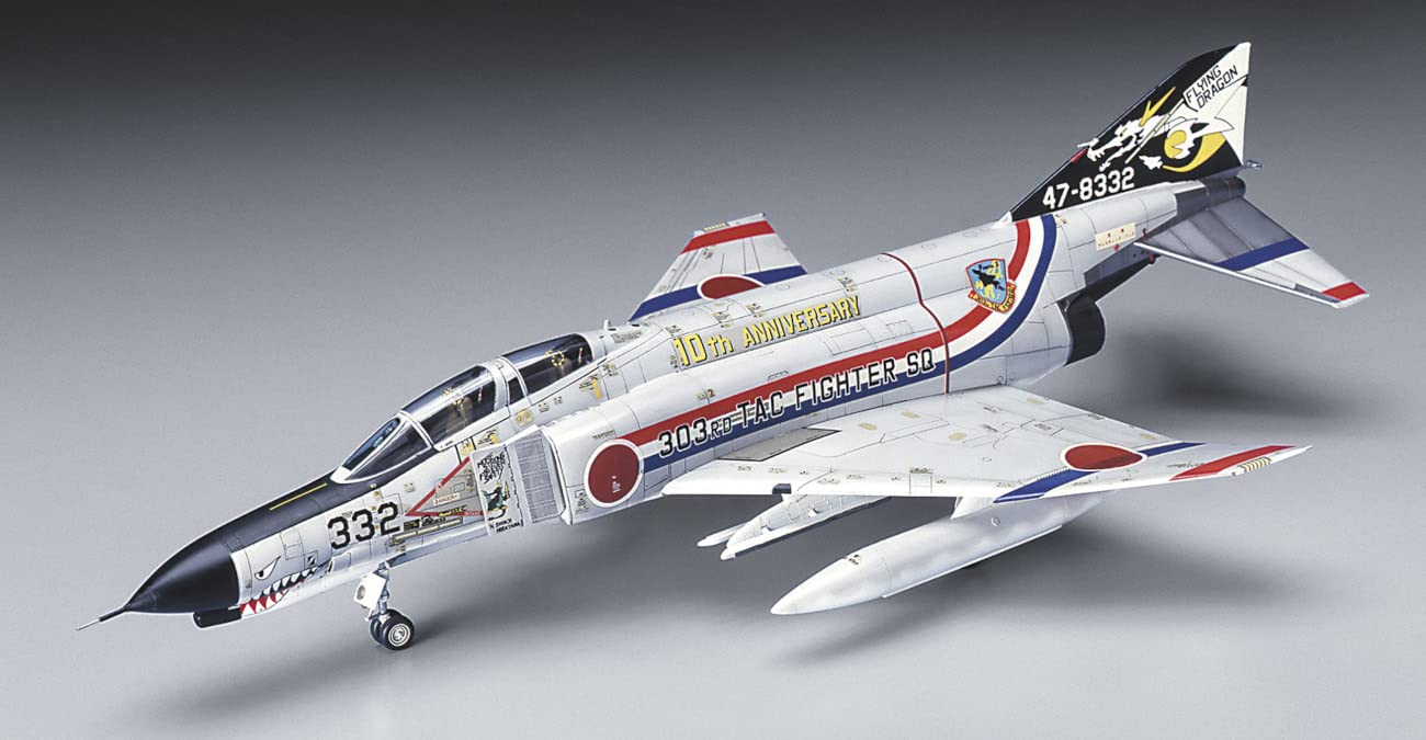 HASEGAWA 1/72 F-4Ej Phantom II '303Sq Dragon Squadron 10th Anniversary' Plastikmodell