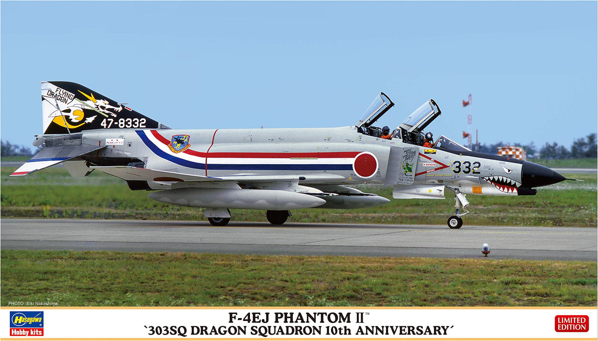 HASEGAWA 1/72 F-4Ej Phantom Ii '303Sq Dragon Squadron 10Th Anniversary' Plastic Model