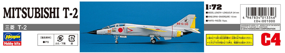 Hasegawa 1 72 Mitsubishi T-2 J.a.s.d.f. Super-sonic Advance Jet Traine