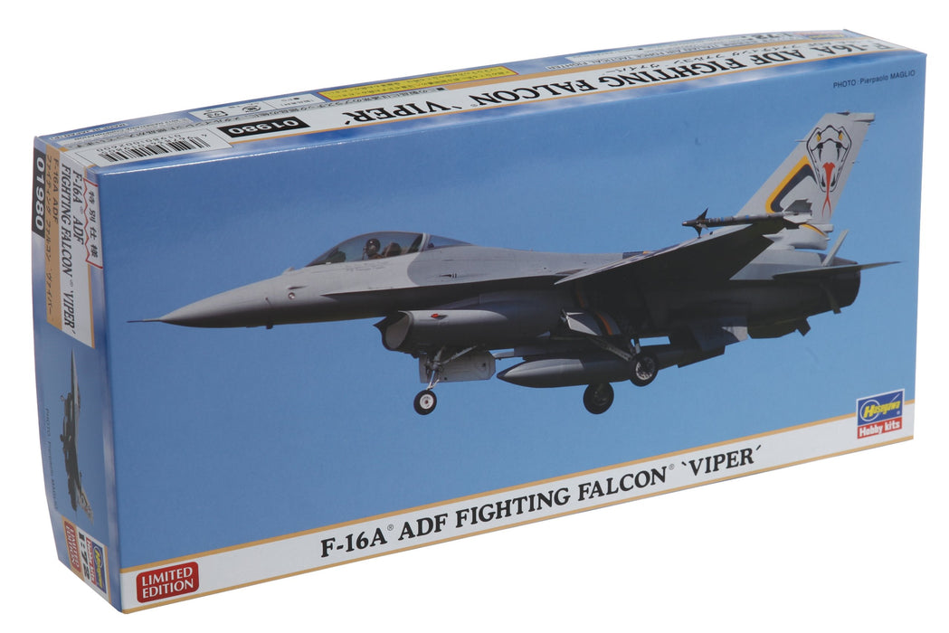 HASEGAWA 01980 F-16A Adf Fighting Falcon Viper Kit à l'échelle 1/72