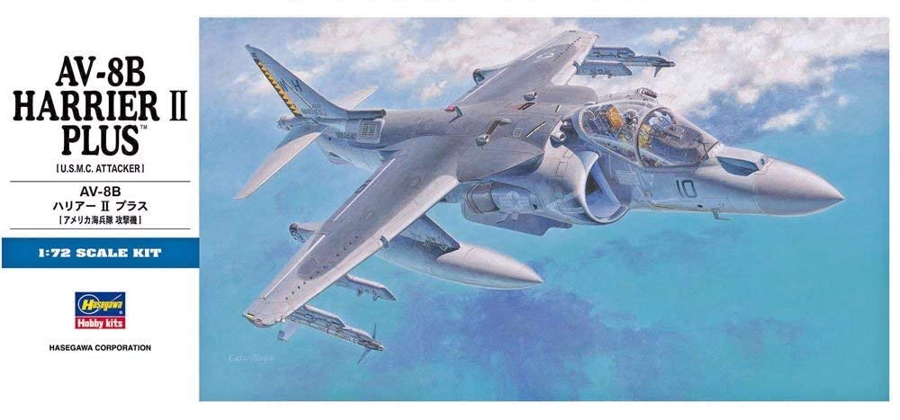 Hasegawa Av-8B Plus Harrier II Modellbausatz Maßstab 1/72 D24 Edition