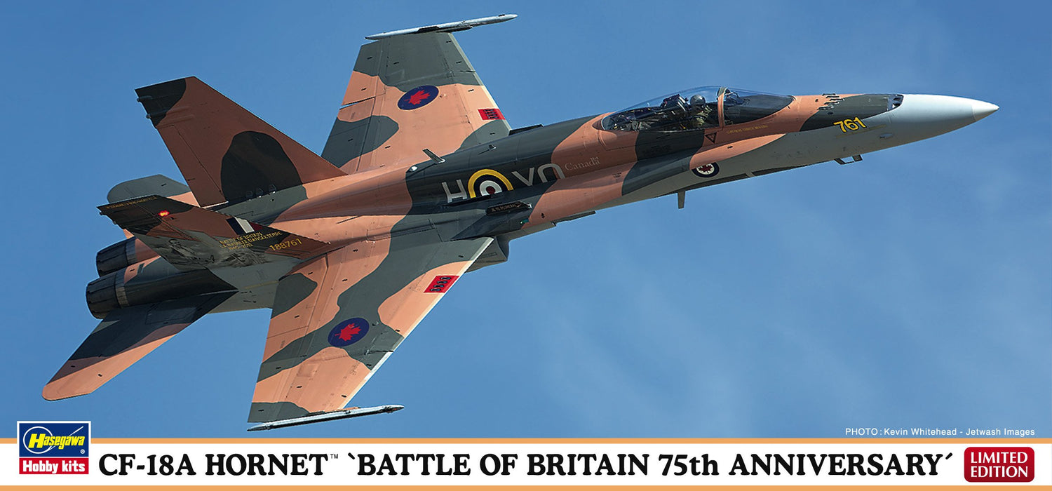 HASEGAWA 02181 Cf-18A Hornet Battle Of Britain 75th Anniversary Bausatz im Maßstab 1:72
