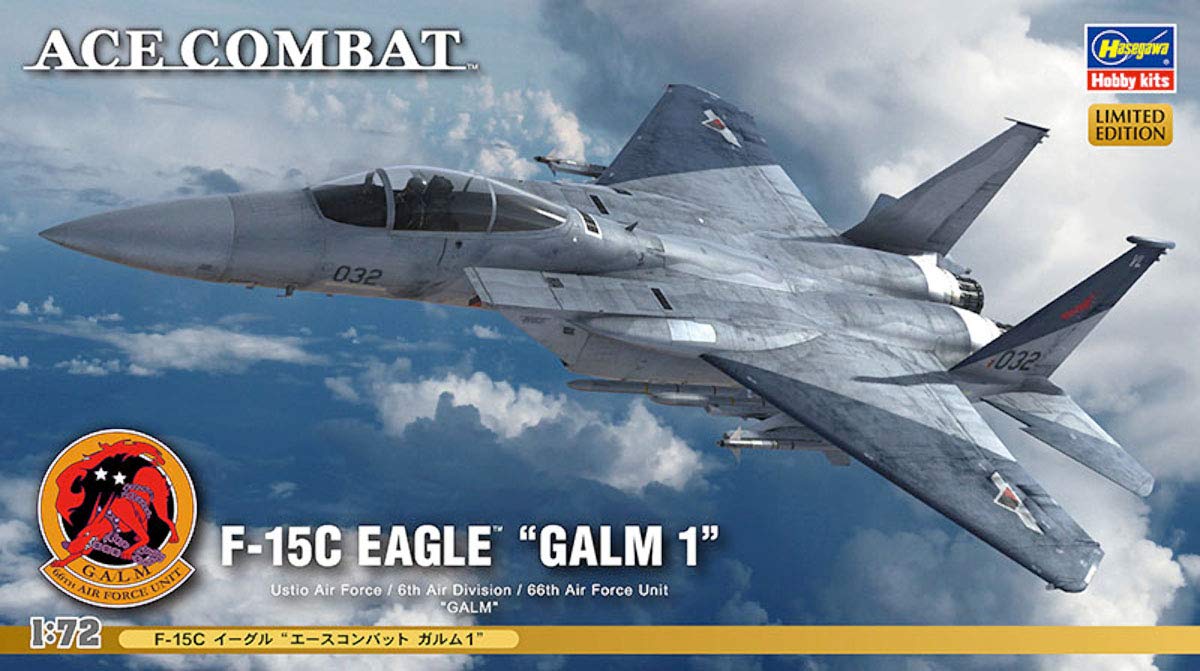 HASEGAWA - Sp330 Ace Combat F-15C Eagle Galm 1 Bausatz im Maßstab 1/72