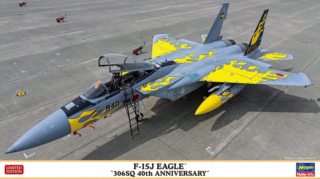 HASEGAWA 1/72 F-15J Eagle 306Sq 40ème Anniversaire Modèle en Plastique