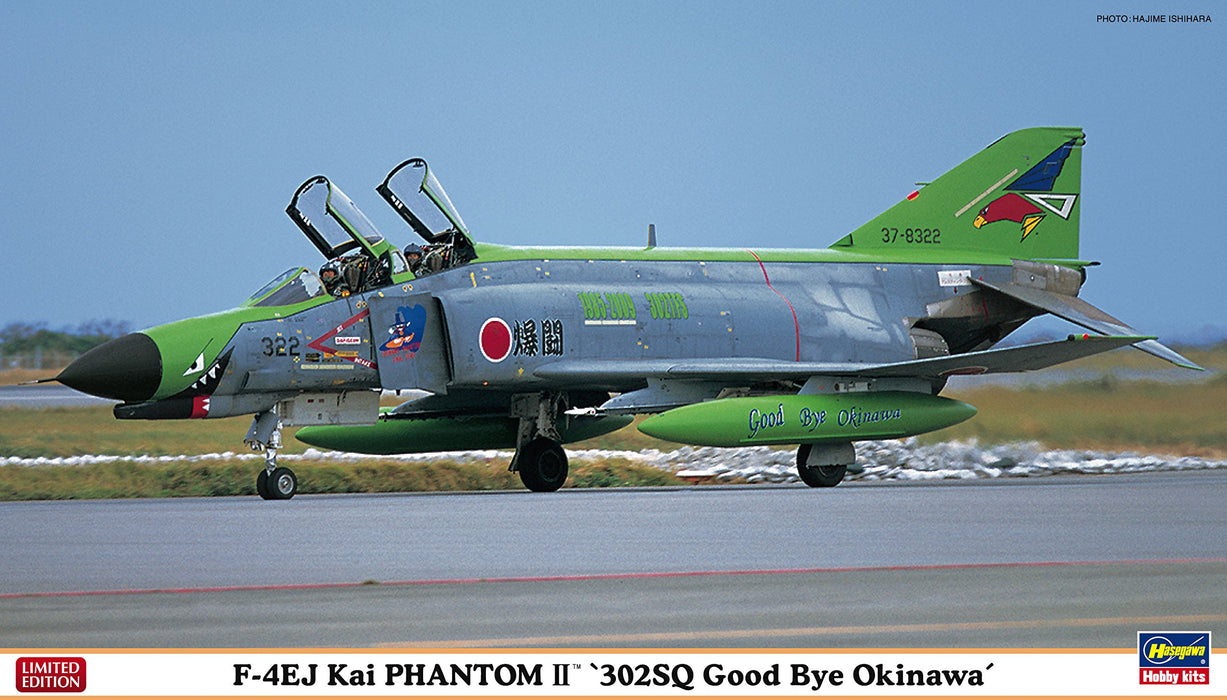 HASEGAWA 02182 F-4Ej Kai Phantom Ii 302Sq Good Bye Okinawa Kit à l'échelle 1/72