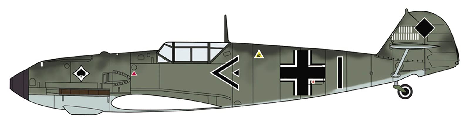 HASEGAWA 02332 Dewoitine D.520 &amp; Messerschmitt Bf109E Bataille de France 1/72 Scale Kit