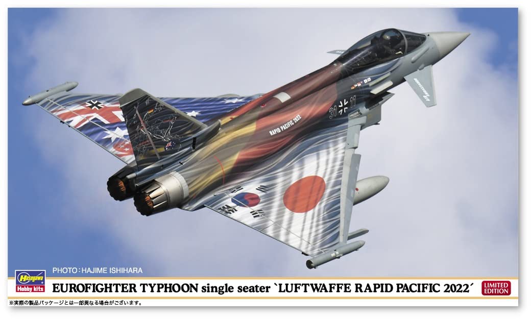 HASEGAWA 1/72 Eurofighter Typhoon Single Seat Luftwaffe Rapid Pacific 2022 Plastic Model