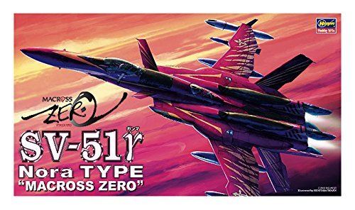 Hasegawa 1/72 Macross Zero Sv-51r Nora Type Fighter Model Kit