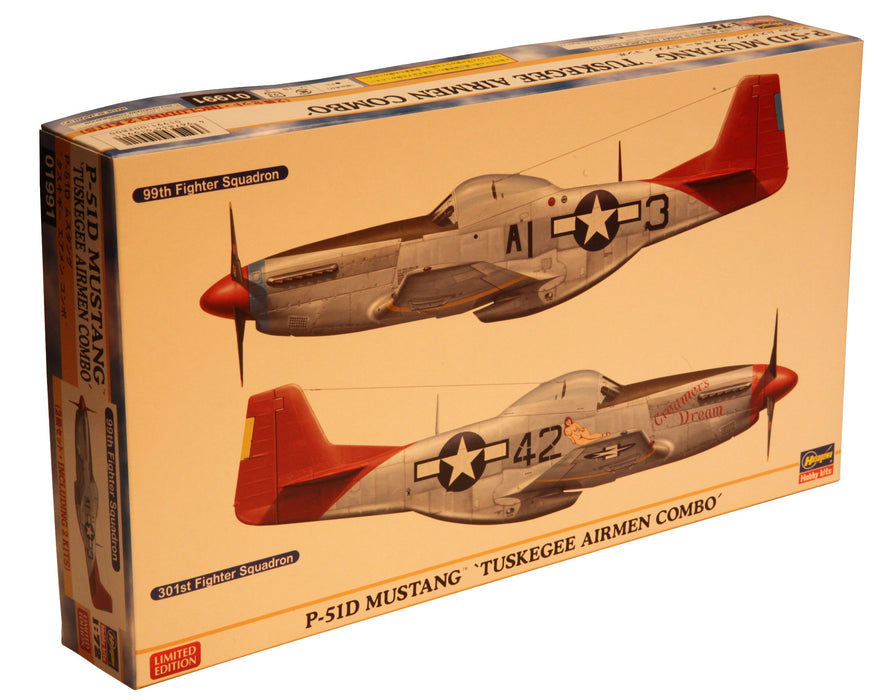 HASEGAWA 01957 P-51B/C Mustang Tuskegee Airmen Bausatz im Maßstab 1:72