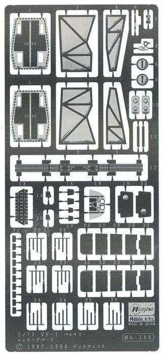 HASEGAWA Qg3 Vf-1 Valkyrie Etched Parts 1/72 Scale Kit