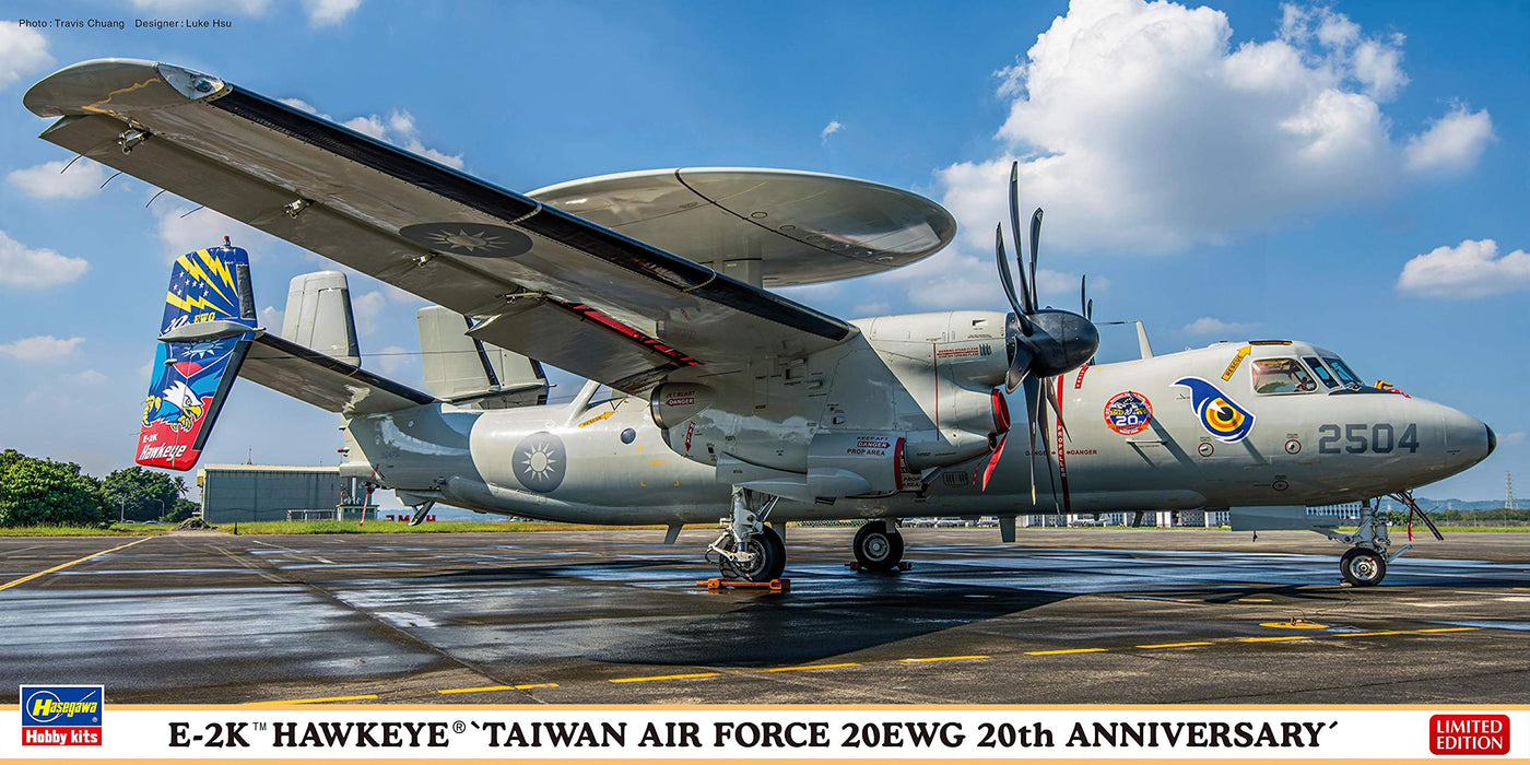 HASEGAWA 02337 E-2K Hawkeye Taiwan Air Force 20Ewg 20Th Anniversary 1/72 Scale Kit