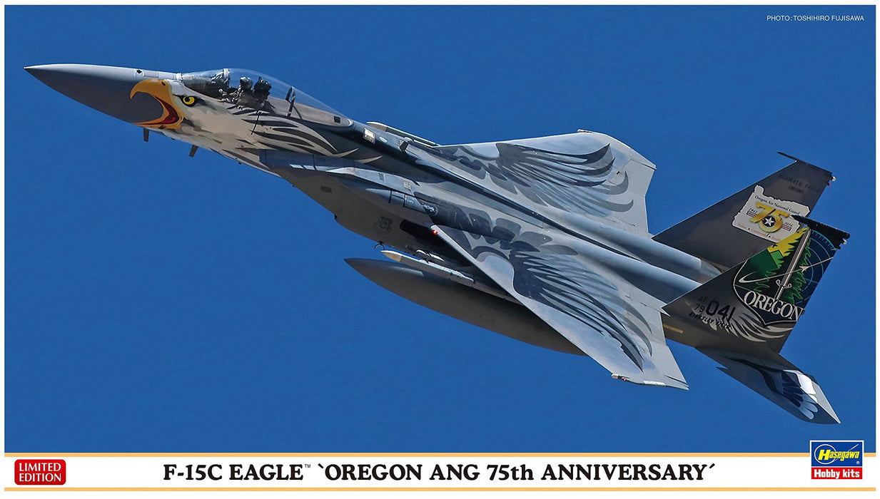 HASEGAWA 02268 F-15C Eagle 'Oregon Ang 75e anniversaire' Kit à l'échelle 1/72