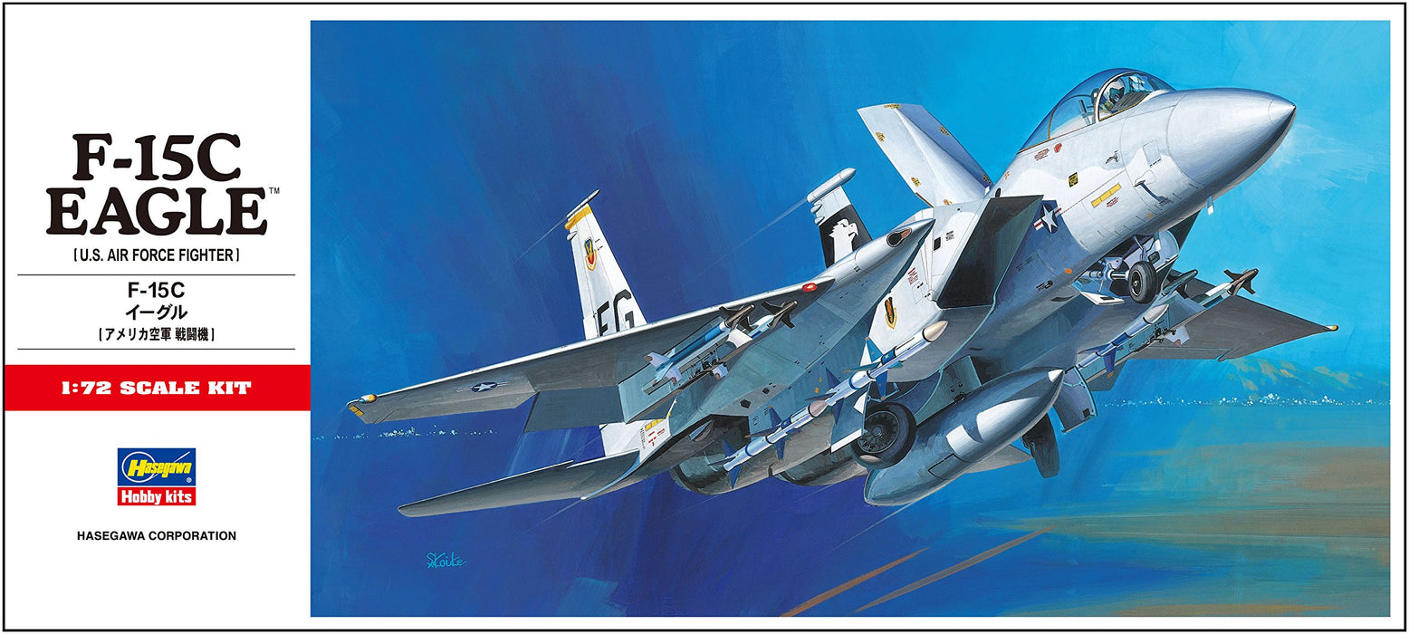 Hasegawa – Kit de modèle en plastique F-15C Eagle de l'US Air Force, échelle 1/72