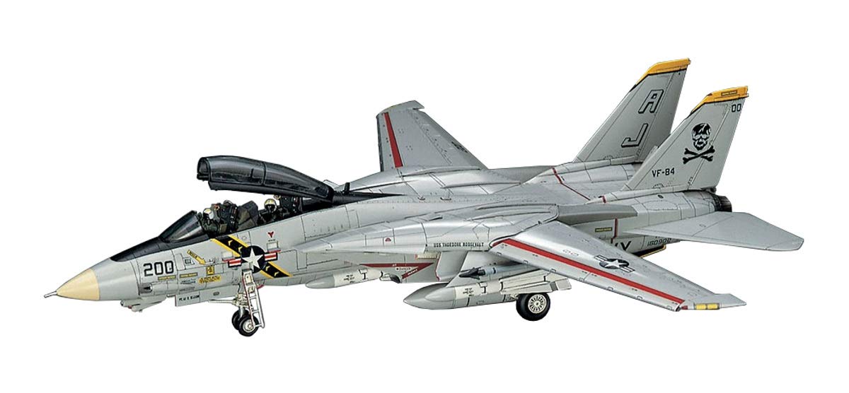 HASEGAWA 1/72 F-14A Tomcat 'Atlantic Fleet Squardrons' US Navy Carrier-Borne Fighter Plastic Model