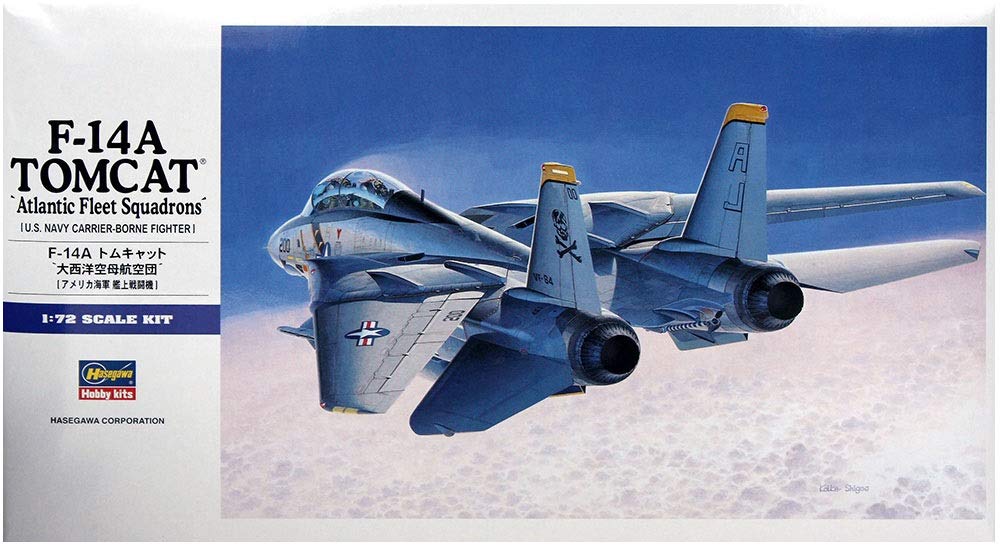HASEGAWA 1/72 F-14A Tomcat 'Atlantic Fleet Squardrons' US Navy Carrier-Borne Fighter Modèle en plastique