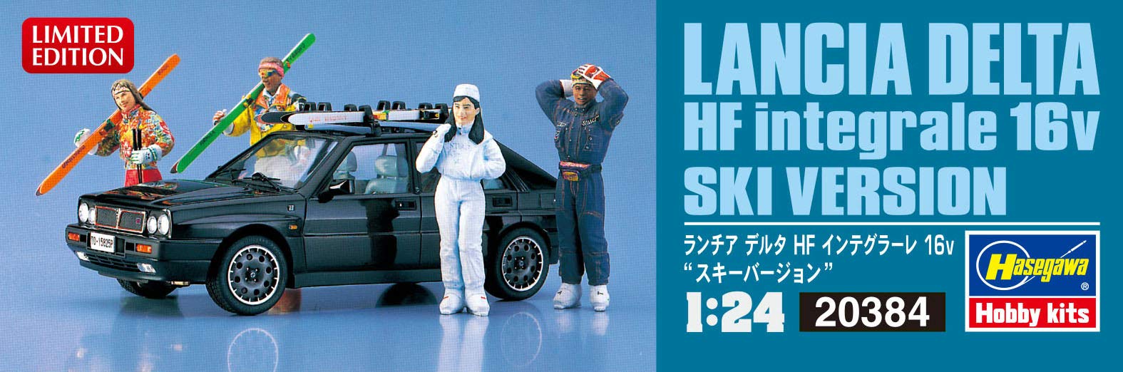 Hasegawa 20384 1/24 Lancia Delta Hf Integrale 16V Version Ski Modèle Plastique