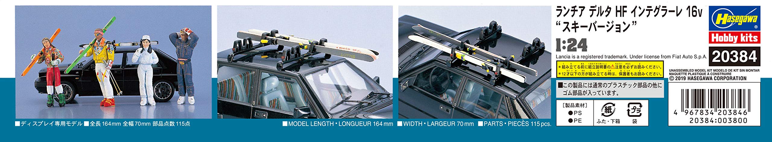 Hasegawa 20384 1/24 Lancia Delta Hf Integrale 16V Version Ski Modèle Plastique