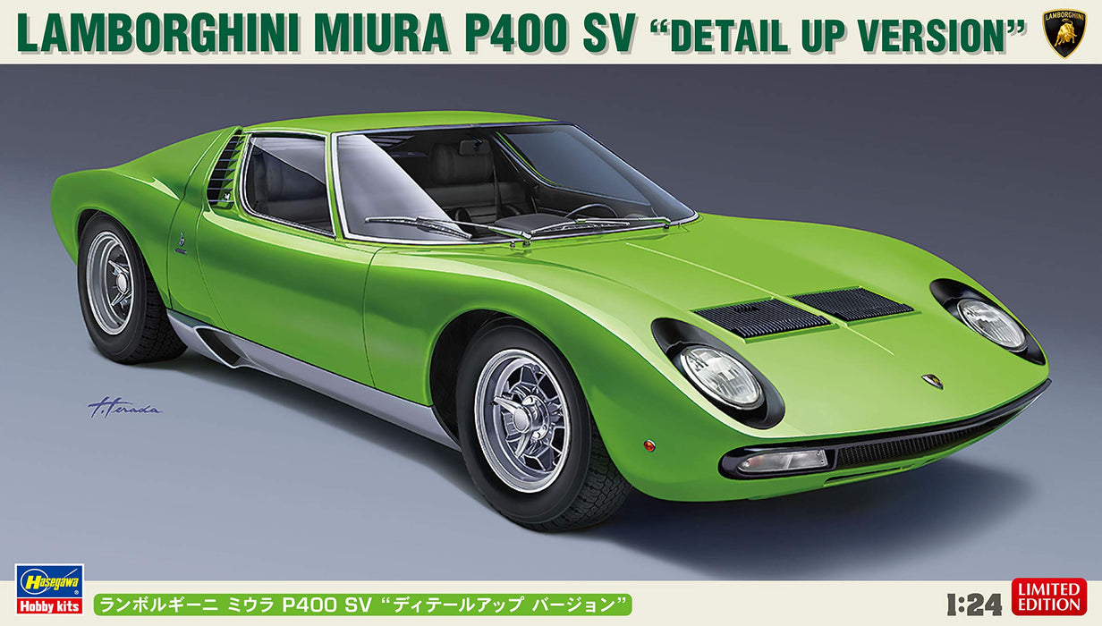 Hasegawa 04393 Lamborghini Miura P400 Sv Detail Up Ver. 1/24 Plastic Model Kit