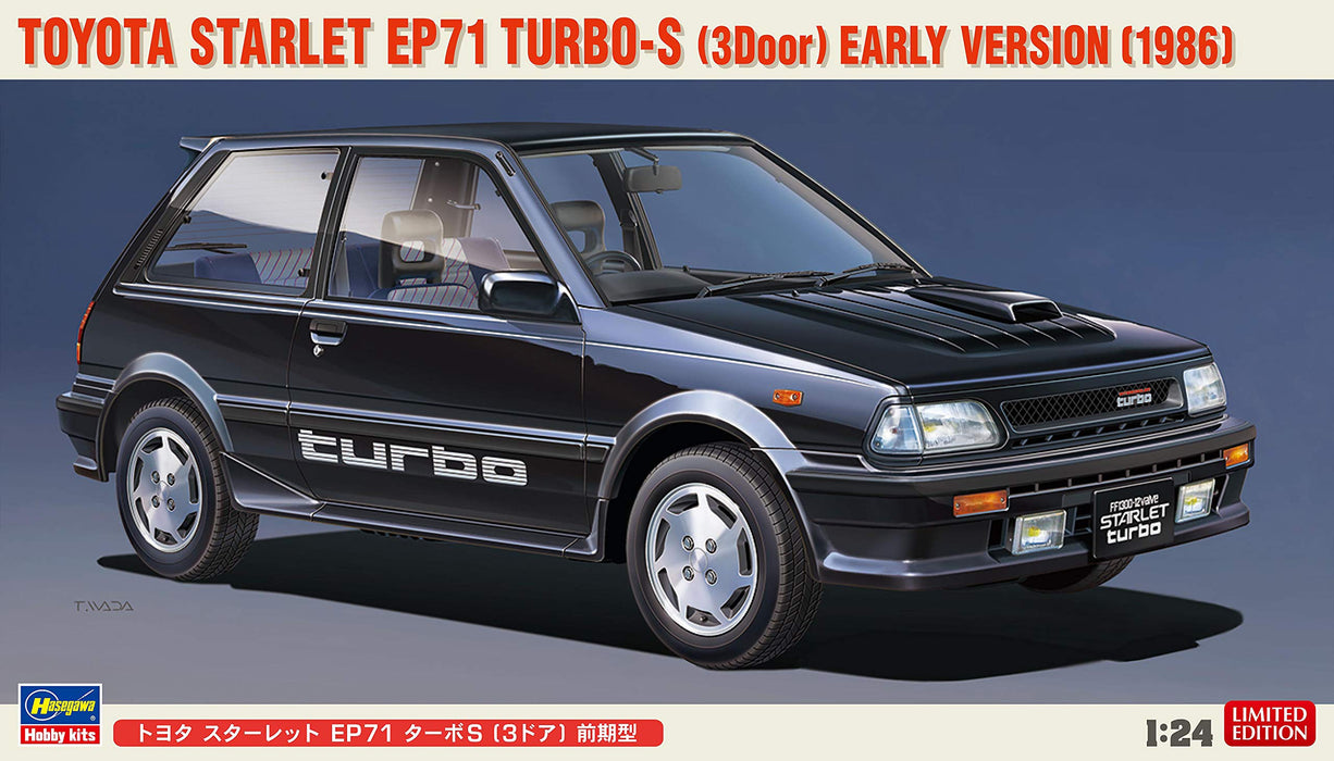HASEGAWA 04492 Toyota Starlet Ep71 Turbos 3-Door 1/24 Scale Kit