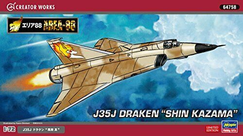 Hasegawa Area88 J35j Draken 'shin Kazama' Kit de modèle en plastique
