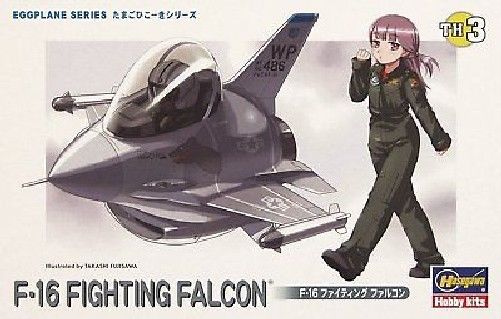 Hasegawa Eggplane 03 F-16 Fighting Falcon Model Kit - Japan Figure