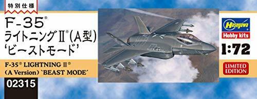 Hasegawa F-35 Lightning Ii Typea 'Beast Mode' Modèle en plastique