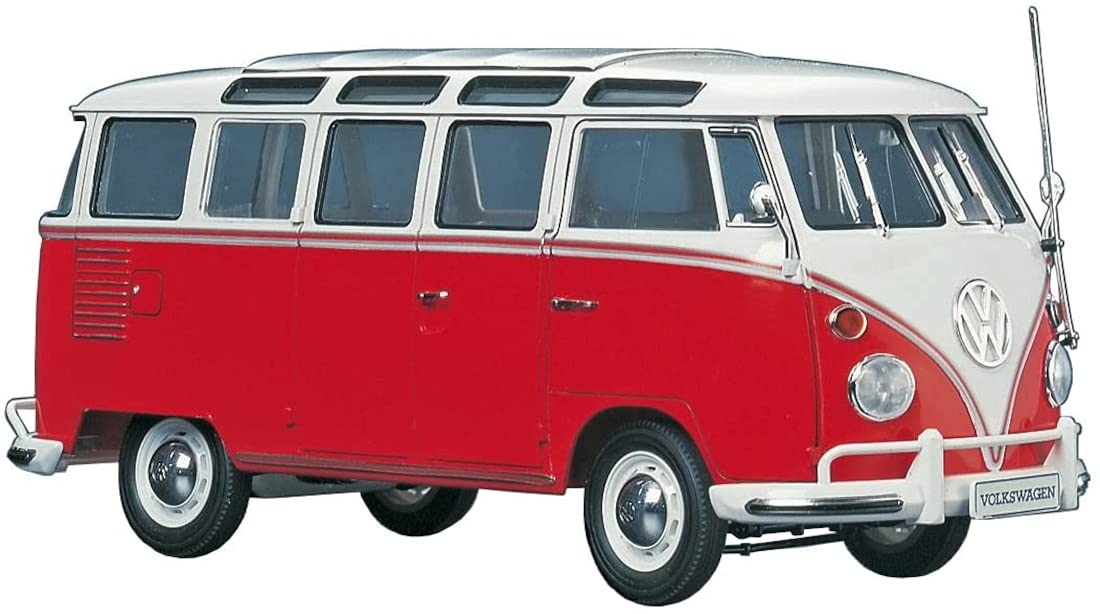 HASEGAWA 1/24 Volkswagen Type 2 Micro Bus 1963 '23-Window' Plastic Model