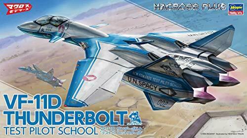 Hasegawa Macross Plus Vf-11d Thunderbolt Test Pilot School 1/72 Modèle en plastique