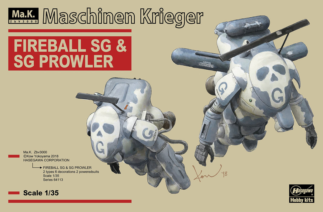 HASEGAWA 1/35 Maschinen Krieger Fire Ball Sg&Sg Prowler Plastic Model
