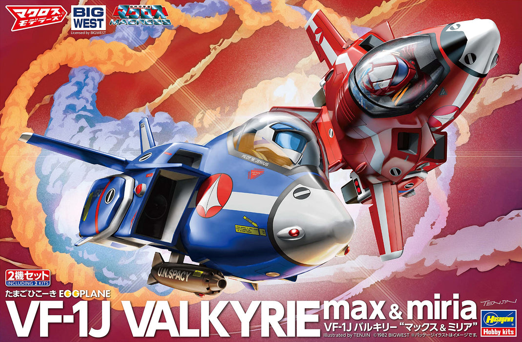 HASEGAWA Vf-1J Valkyrie 'Max & Milia' Macross Plastic Model