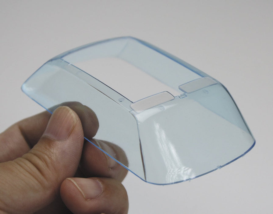 Hasegawa Transparent Finish Sheet in Light Blue Curved Surface Follow Plastic Model Material