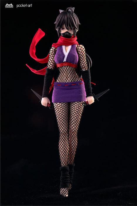 Hasuki Pocket Art Série Pa002 Femme Ninja Hagi Échelle 1/12 Produit Fini Action Figure