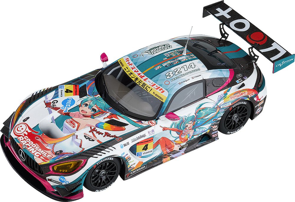 Good Smile Racing Hatsune Miku Amg 2016 Ouverture Ronde Échelle 1/43 Mini Voiture en Résine (Japon)