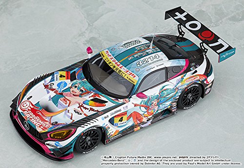 Good Smile Racing Hatsune Miku Amg 2016 Ouverture Ronde Échelle 1/43 Mini Voiture en Résine (Japon)