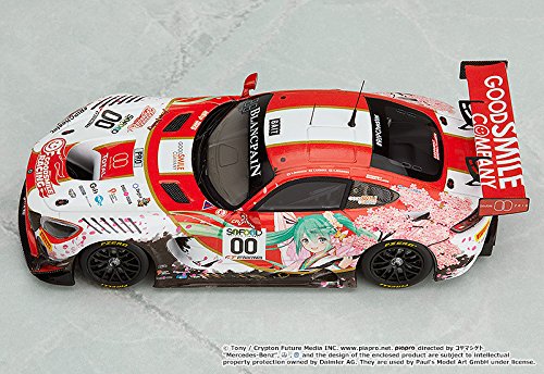 Good Smile Racing Hatsune Miku Amg 2017 Spa24H Ver. Mini voiture en résine à l'échelle 1/43, Japon