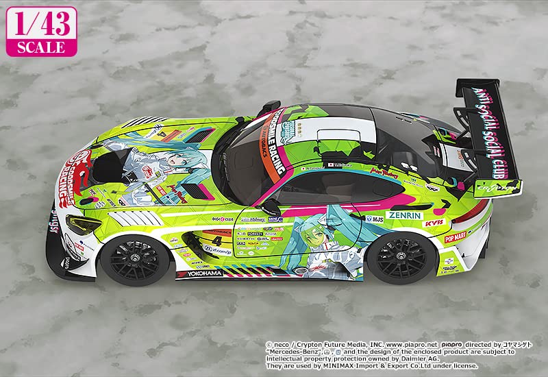 Good Smile Racing Hatsune Miku 1/43 Scale Resin Car Gr84686 Japan Opening Round Ver.