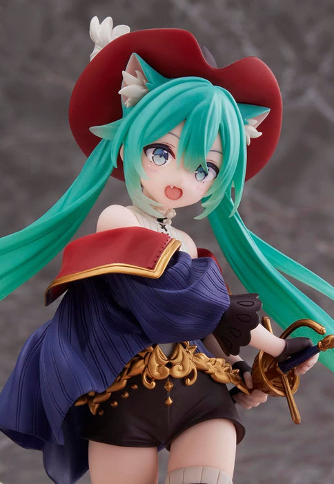 Generisches Produkt Japan Hatsune Miku Wunderland Katze in Stiefeln Figur 18 cm 1 Typ