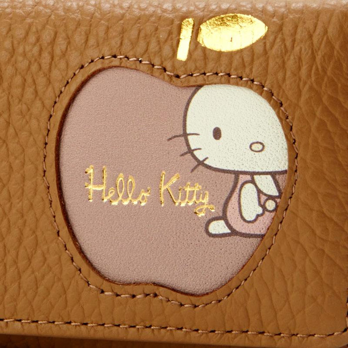 Sanrio  Hello Kitty Genuine Leather Key Case (Fresh) Brown