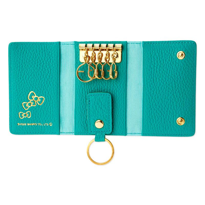 Sanrio  Hello Kitty Genuine Leather Key Case (Fresh) Green