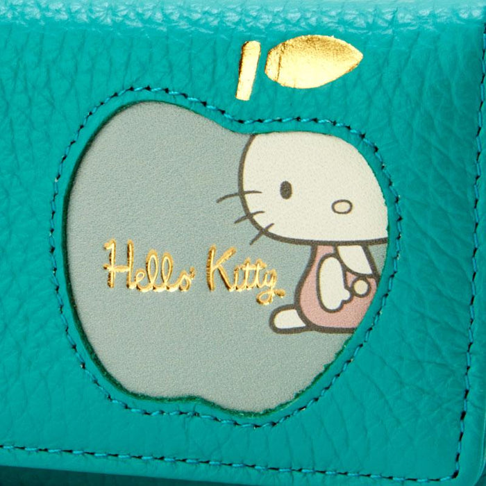 Sanrio Hello Kitty Schlüsseletui aus echtem Leder (frisch), Grün