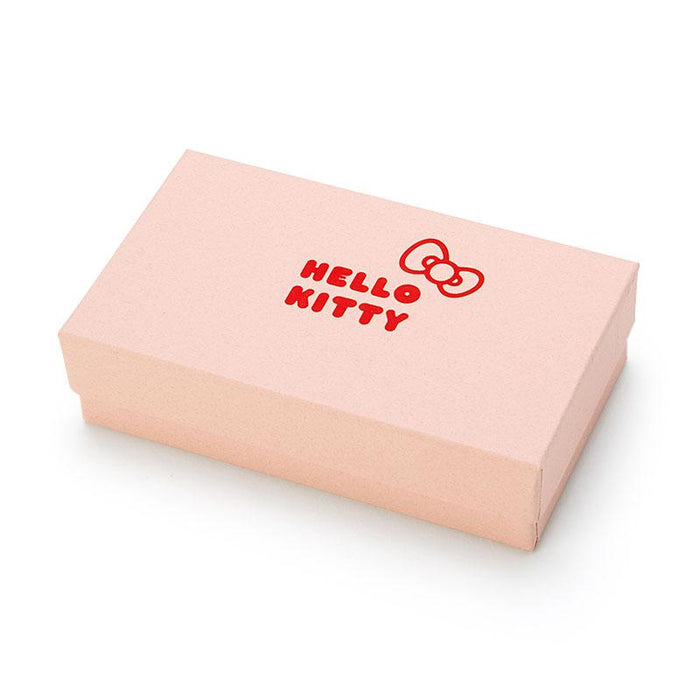 Sanrio Hello Kitty Étui à clés en cuir véritable (frais) Rose pêche