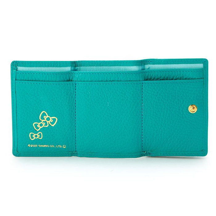 Sanrio  Hello Kitty Genuine Leather Trifold Wallet (Fresh) Green