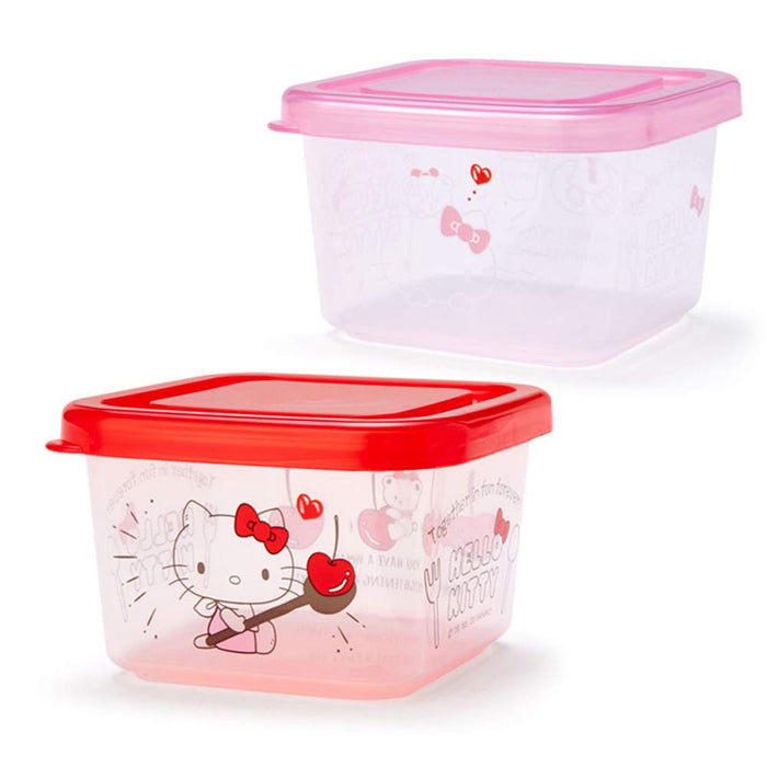 SANRIO Mini Food Container Storage Container Set Of 2 Hello Kitty