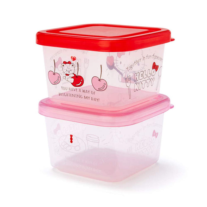 SANRIO Mini Food Container Storage Container Set Of 2 Hello Kitty